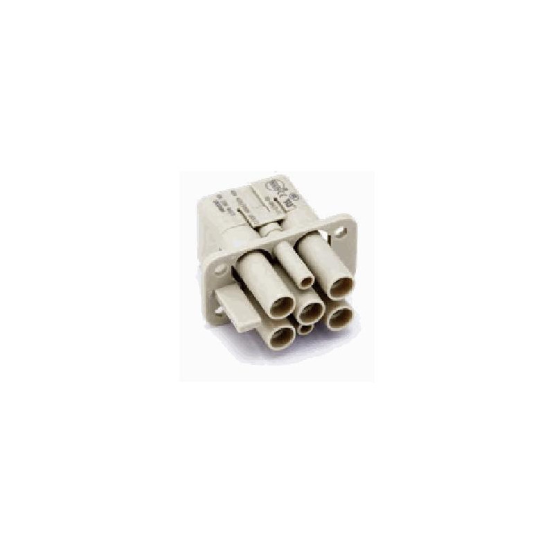 Insert HQ, Raccordement à Sertir, femelle, 6 pin, 40A, Polycarbonate, HC 
